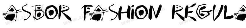 Asbor Fashion Regula字体转换
